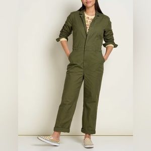 NWT TOAD&co W'S Juniper Coverall Xs olive jumpsuit
